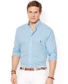 Polo Ralph Lauren Big And Tall Long Sleeve Poplin Gingham Shirt