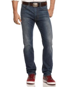 Armani Jeans Straight-leg Jeans, Medium Blue Wash