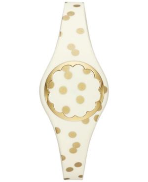 Kate Spade New York Women's Cream And Gold Dot Scallop Activity Tracker 26mm Ksa31208