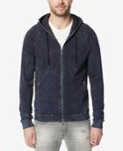 Buffalo David Bitton Men's Kawash Indigo Zip-front Hoodie
