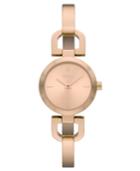 Dkny Watch, Women's Rose Gold-tone Stainless Steel Bracelet 24mm Ny8542
