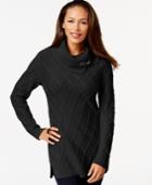 Charter Club Diamond-knit Tunic Sweater, Only At Macy's