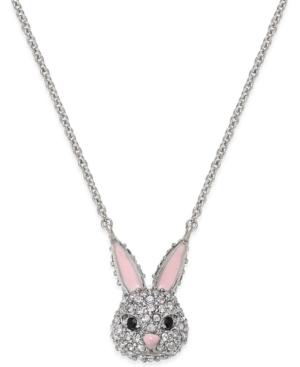 Kate Spade New York Silver-tone Crystal Bunny Necklace