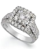 Prestige Unity Diamond 14k White Gold Halo Ring (2 Ct. T.w.)