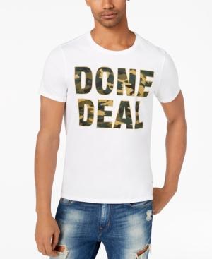 Guess Men's Done Deal Camo Graphic-print T-shirt