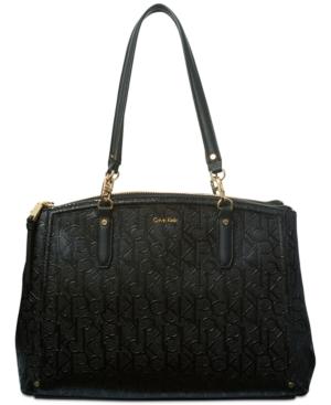Calvin Klein Frida Signature Medium Satchel