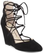 Jessica Simpson Jacee Lace-up Wedge Dress Sandals Women's Shoes