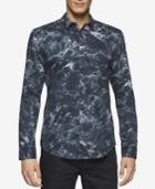 Calvin Klein Men's Slim-fit Marble Shirt