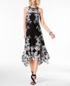 I.n.c. Embellished Handkerchief-hem Dress, Created For Macy's