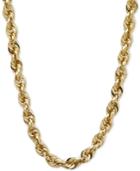 24 Glitter Rope Necklace In 14k Gold