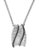 Effy Diamond Pendant Necklace (3/8 Ct T.w.) In Sterling Silver