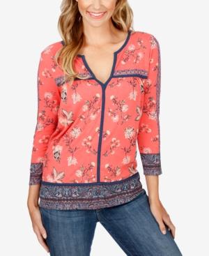 Lucky Brand Border-print Top