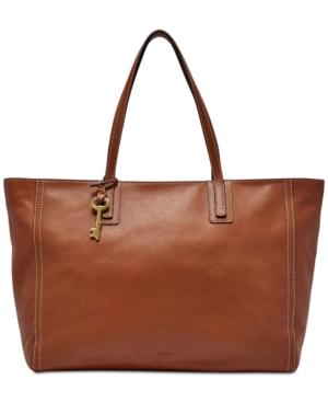 Fossil Emma Leather Work Tote