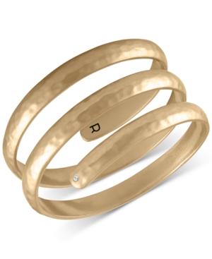Rachel Rachel Roy Gold-tone Spiral Cuff Bracelet