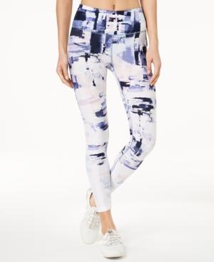 Calvin Klein Performance Collage-print Ankle Leggings