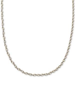 Giani Bernini Two-tone Twist Necklace, Created For Macy's