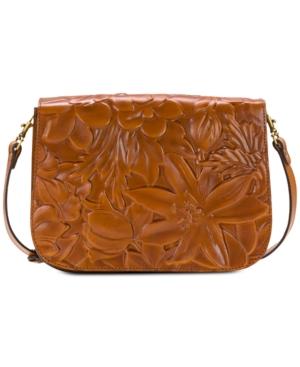Patricia Nash Embossed Leather Flap Crossbody