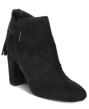 Chelsea & Zoe Kimbill Fringe Block-heel Booties Women's Shoes