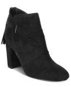 Chelsea & Zoe Kimbill Fringe Block-heel Booties Women's Shoes