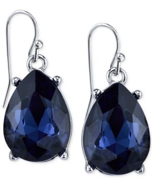 2028 Silver-tone Blue Teardrop Earrings, A Macy's Exclusive Style
