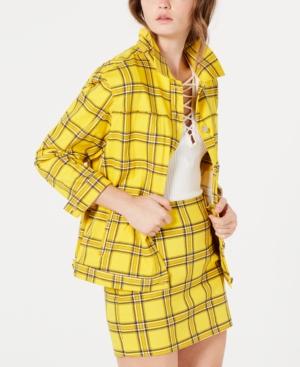 Guess Plaid Trucker Jacket
