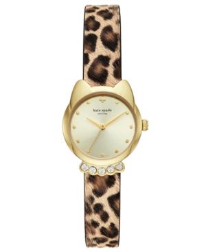 Kate Spade New York Women's Leopard-print Calf Hair Leather Strap Watch 26mm
