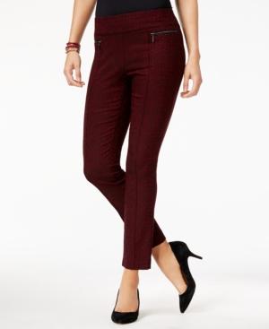 Style & Co Damask Straight-leg Pants, Created For Macy's