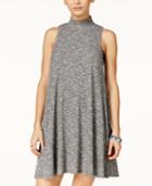 Joe & Elle Juniors' Mock-neck Marled Shift Dress