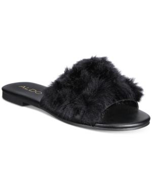 Aldo Pompom Slide Sandals Women's Shoes