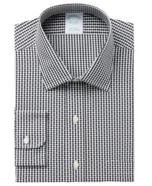 Brooks Brothers Men's Fitted Non-iron Dobby Square Dress Shirt