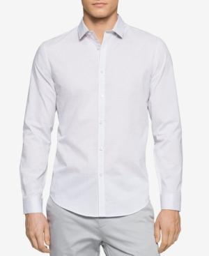 Calvin Klein Men's Slim-fit Crosshatch Dobby Shirt