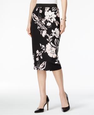 Alfani Printed Pencil Skirt, Only At Macy's