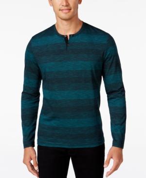Alfani Men's Striped Henley, Only At Macy's
