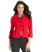 Tahari Asl Four-button Three-quarter-sleeve Jacket