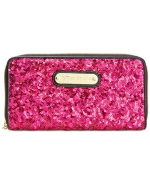 Betsey Johnson Macy's Exclusive Sequin Zip Around Wallet