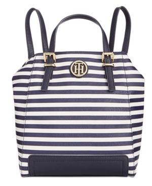 Tommy Hilfiger Honey Striped Backpack Tote