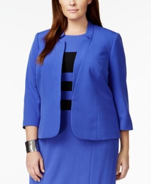 Kasper Plus Size Notch-collar Blazer