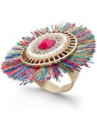 Thalia Sodi Gold-tone Crystal & Stone Fan Ring, Created For Macy's