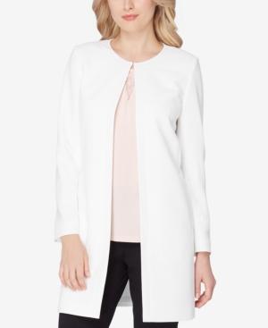 Tahari Asl Jacquard Topper Jacket