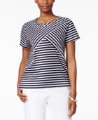 Alfred Dunner Lady Liberty Collection Striped Top