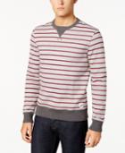 Tommy Hilfiger Men's Lightweight Striped Crew Neck Sweater