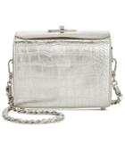 Steve Madden Eliza Croco Top Lock Crossbody