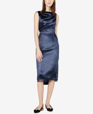 Fame And Partners Shimmer Open-back Sheath Dress