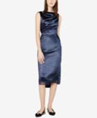 Fame And Partners Shimmer Open-back Sheath Dress