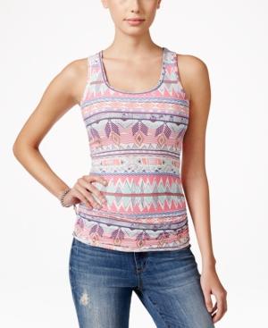Planet Gold Junior's Striped Racerback Tank Top