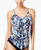 Magicsuit Seaglass Rita Printed Tiered Tankini Top Women's Swimsuit