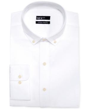 Bar Iii Slim-fit White Lightweight Oxford Dress Shirt