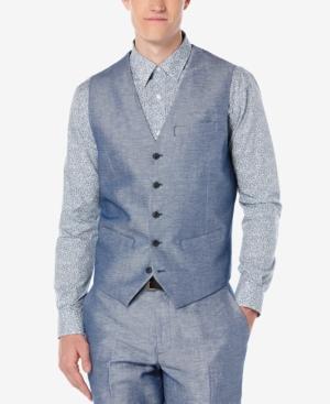 Perry Ellis Men's Raclan Twill Vest