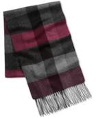 Club Room Men's Buff Plaid Cashmere Scarf, Created For Macy's