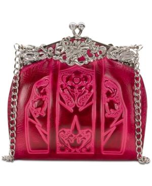 Patricia Nash Burnished Tooled Rosaria Small Frame Clutch